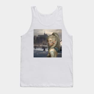 Viking Portrait at Shipyard Tank Top